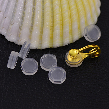Coussinets en plastique de confort pour clip sur boucles d'oreilles(KY-P007-A01)-3