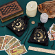 2Pcs Moon Printed Velvet Drawstring Storage Bags for Tarot Card(ABAG-CN0001-79B)-3