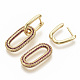Brass Micro Pave Cubic Zirconia Dangle Hoop Earrings(X-EJEW-S208-070C)-3