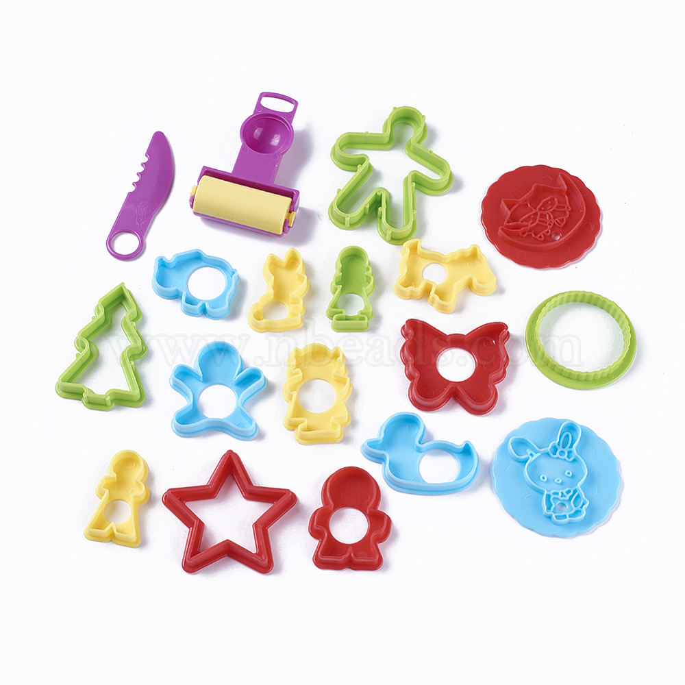 Details about   Kids Plastic Plasticine Clay Dough Cutters Moulds Childrens Modelling Tool G 