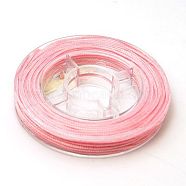 Nylon Thread for Jewelry Making, Pink, 0.8mm, about 7.65~9.84 yards(7~9m)/roll(NWIR-N001-0.8mm-06)