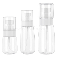 3Pcs 3 Styles PETG Portable Pen Perfume Spray Bottle, with PP Cover, Empty Refillable Bottles, Clear, 4x9.2cm, Capacity: 30ml(1.01 fl. oz)(MRMJ-CA0001-08B)