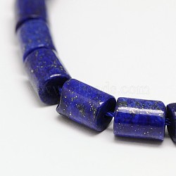 Natural Lapis Lazuli Column Bead Strands, Dyed, 9x7mm, Hole: 1mm, about 42pcs/strnad, 15 inch(G-I115-04)