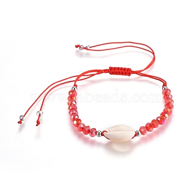 Nylon cordon tressé bracelets de perles(BJEW-JB04100-02)-1