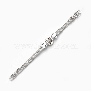 Alloy Rhinestone Snap Cord Bracelet Making(BJEW-S136-07)-3