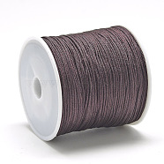 Nylon Thread, Chinese Knotting Cord, Coconut Brown, 0.8mm, about 109.36 yards(100m)/roll(NWIR-Q008A-739)