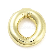 Rack Plating Brass Pendants, Long-Lasting Plated, Real 18K Gold Plated, Letter O, 20.5x19.5x6mm, hole: 3x2mm(KK-C055-01O-G)