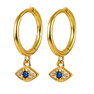 S925 Sterling Silver Devil Eye Earrings with Zircon Fashion Jewelry(RE2795-1)