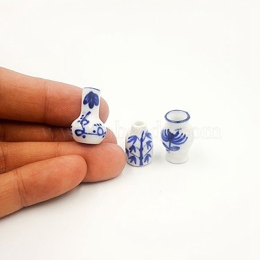 Blue and White Porcelain Vase Miniature Ornaments(BOTT-PW0001-151)-2