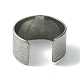304 Stainless Steel Grooved Open Cuff Ring(RJEW-L110-044P)-3