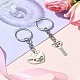 Valentine's Day Key & Heart Alloy Split Keychain(KEYC-YW00054)-4