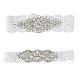 Flower Pattern Polyester Lace Elastic Bridal Garters(AJEW-WH0470-67)-1