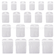 Pandahall 100Pcs 4 Styles Transparent Plastic Zip Lock Bags, Resealable Packaging Bags, Rectangle, Clear, 9~15x5.5~10.5x0.02cm, Unilateral Thickness: 2.3 Mil(0.06mm), 25pcs/style(OPP-TA0001-03)