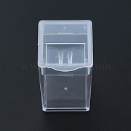 Plastic Bead Storage Containers, Rectangle, Clear, 5x2.95x2.7cm(CON-N012-11)