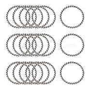 Alloy Linking Rings, Lead Free and Cadmium Free, Antique Silver Color, about 26mm in diameter, 2mm thick, hole: 22mm(EA8631Y)