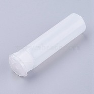 18ml Transparent PE Plastic Flip Top Cap Bottles, for Lotion Shampoo Cream, with PP Plastic Caps, Clear, 8.15x2.1cm, Capacity: about 18ml(MRMJ-WH0010-02-18ml)