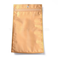 Plastic Zip Lock Bag, Storage Bags, Self Seal Bag, Top Seal, with Window and Hang Hole, Rectangle, Gold, 22x12x0.2cm, Unilateral Thickness: 3.1 Mil(0.08mm)(OPP-H001-03C-01)