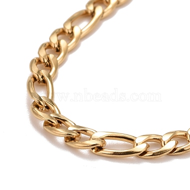 Ion Plating(IP)  304 Stainless Steel Chain Necklaces(NJEW-A002-06G)-2