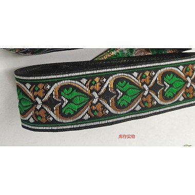 Ethnic style Embroidery Polyester Ribbons(OCOR-WH0077-27A)-6
