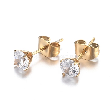 304 Stainless Steel Rhinestone Jewelry Sets(SJEW-H301-11G)-5