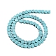 perles synthétiques turquoise brins(G-M403-A29-02)-3