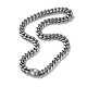 304 Stainless Steel Cuban Link Chain Necklaces(NJEW-P288-26P)-1
