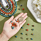 chgcraft 6brins 6 couleurs brins de perles de malachite synthétique(G-CA0001-49)-3