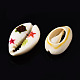 Printed Natural Cowrie Shell Beads(SSHEL-N032-30)-3