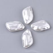 ABS Plastic Imitation Pearl Beads, Nuggets, Creamy White, 20.5x11.5x5mm, Hole: 1.2mm, about 840pcs/500g(OACR-T022-03A)