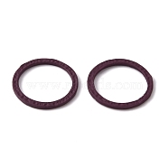 Spray Painted Alloy Linking Rings, Round Ring, Purple, 18x1mm, Inner Diameter: 15mm(FIND-WH0050-60B)