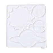 Planet DIY Decoration Silicone Molds, Resin Casting Molds, For UV Resin, Epoxy Resin Jewelry Making, White, 269x237x9mm(DIY-G046-23)