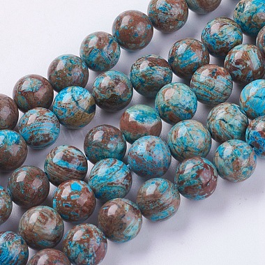 10mm Colorful Round Striped Agate Beads