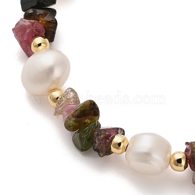 bracelets en perles de tourmaline naturelle pour femmes(BJEW-F478-02B)-2