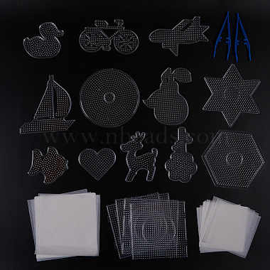 Clear Mixed Shapes Plastic Pegboard