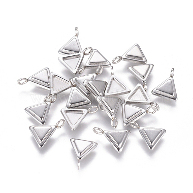 Stainless Steel Color Triangle Stainless Steel Charms