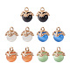Fashewelry 10 pièces 5 couleurs breloques en verre oeil de chat(CE-FW0001-01)-1