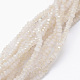 Chapelets de perles en verre galvanoplastique(EGLA-J144-HR-C05)-1