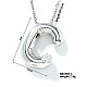 Brass Pave Clear Cubic Zirconia Shiny Balloon Letter Pendant Necklaces(IT0451-3)-1