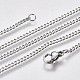 304 Stainless Steel Curb Chain Necklaces(NJEW-L162-01A-P)-1