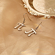boucle d'oreille pendante en acier inoxydable symbole pi 304(NQ2013-1)-2