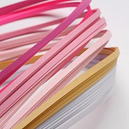 6 Colors Quilling Paper Strips, Pink, 390x3mm, about 120strips/bag, 20strips/color(DIY-J001-3mm-A03)