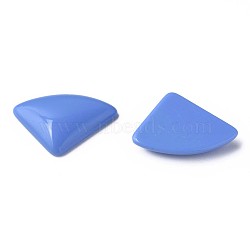 Opaque Acrylic Cabochons, Triangle, Cornflower Blue, 19.5x28x5mm, about 354pcs/500g(MACR-S373-144-A02)
