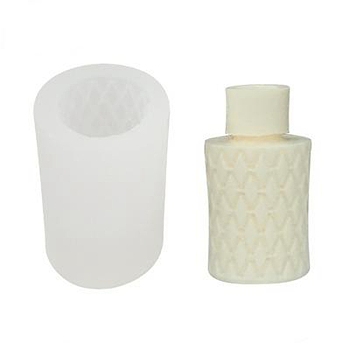 Column Vase Food Grade Silicone Molds, Resin Casting Molds, for UV Resin, Epoxy Resin Craft Making, White, 79x51mm, Inner Diameter: 43mm
