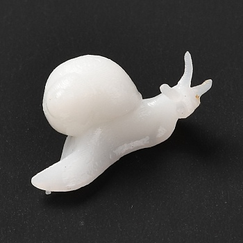 3D Resin Model, UV Resin Filler, Epoxy Resin Jewelry Making, Snail, White, 20x10x10mm