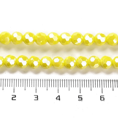 plaquer des brins de perles de verre opaques(EGLA-A035-P6mm-A04)-4