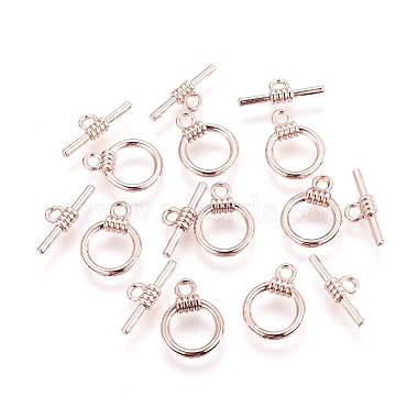 Rose Gold Ring Alloy Toggle Clasps