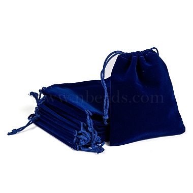 Dark Blue Velvet Bags