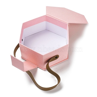 Valentine's Day Hexagon Cardboard Gift Boxes(CON-M010-01B)-3