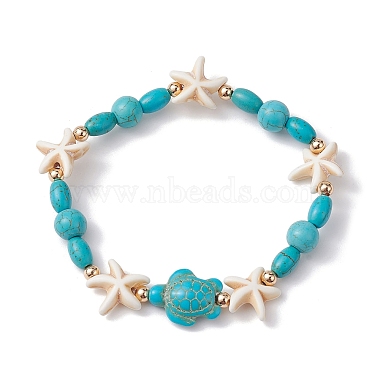 Turquoise Starfish Synthetic Turquoise Bracelets