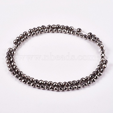 Electroplate Non-magnetic Synthetic Hematite Beads Strands(X-G-J169B-4mm-07)-2